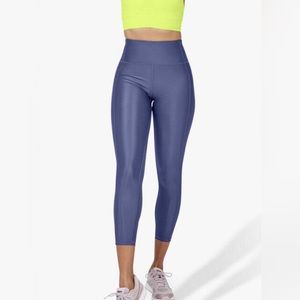 Sweaty Betty High Shine High Waisted 7/8 Leggings in Crown Blue